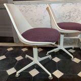 Pair of swivel "Tulip" chairs, 1960, MAURICE BURKE for ARKANA