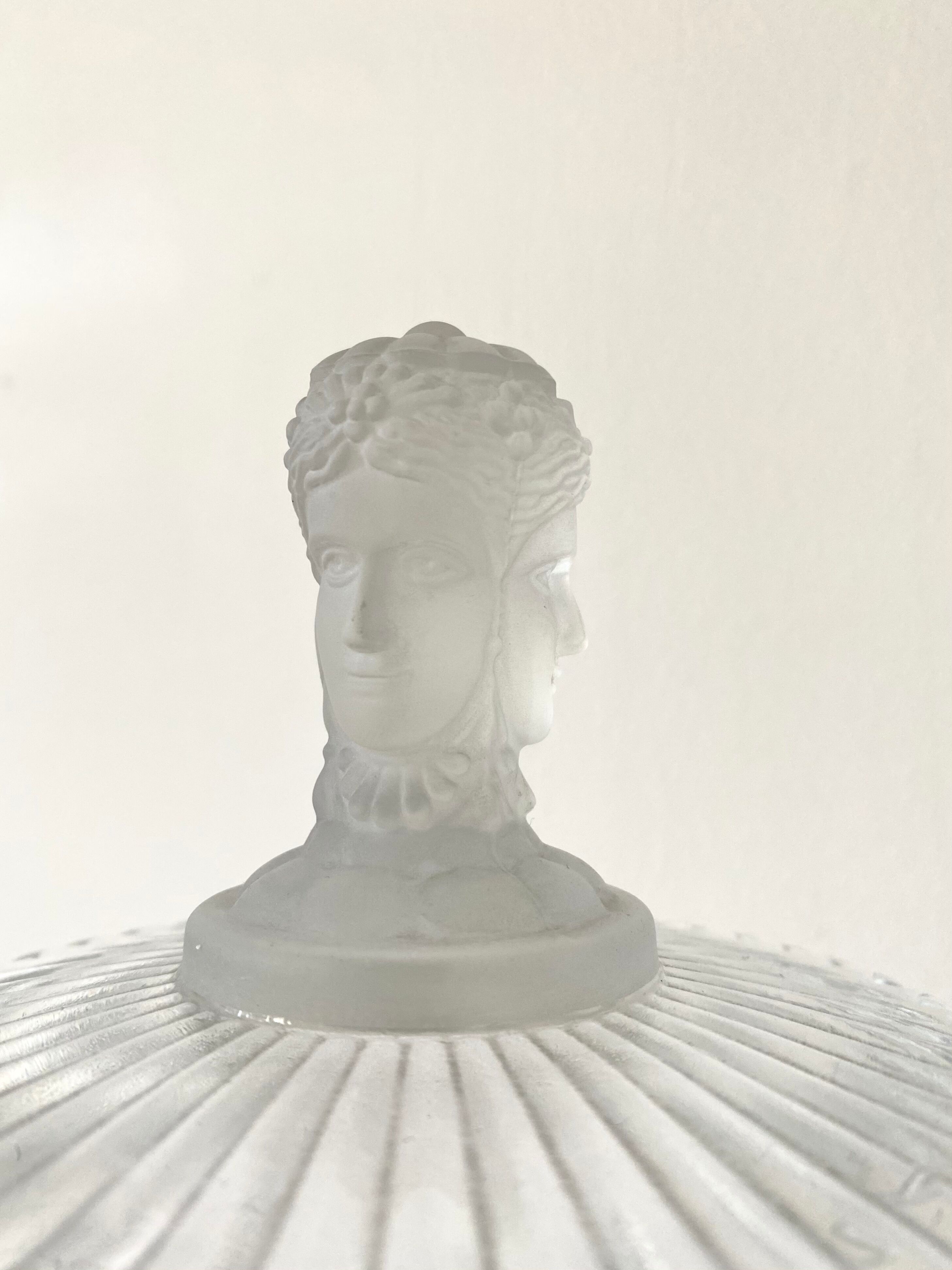 Cast crystal candy and frosted glass
