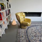 Golden limited edition Elda chair by Joe Colombo for Longhi Italy no. 19/20