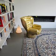 Golden limited edition Elda chair by Joe Colombo for Longhi Italy no. 19/20