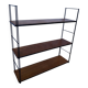 Modular shelf Tomado String metal wood