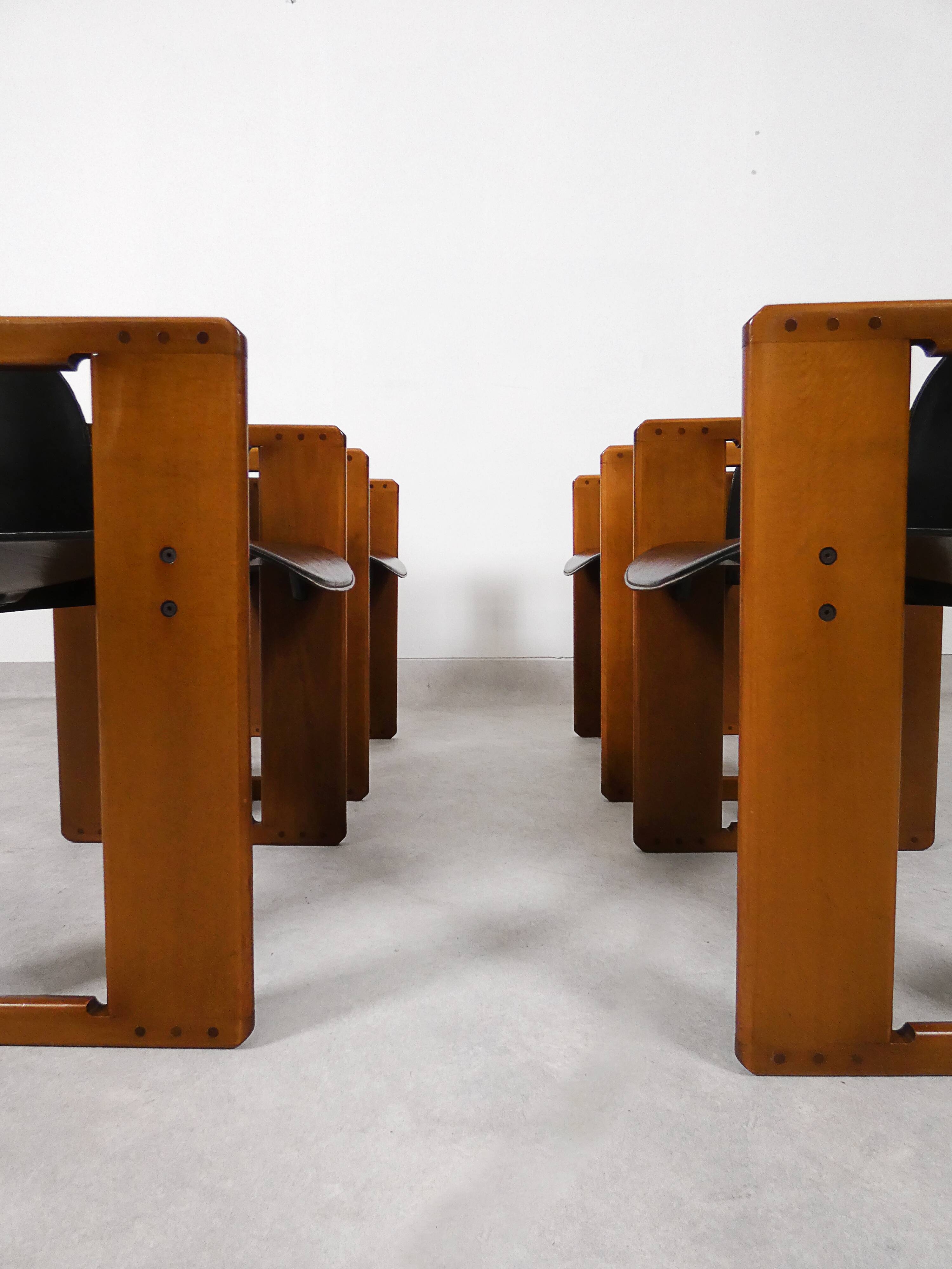 4 dining chairs - 'Dialogo' - Afra & Tobia Scarpa