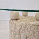 Magnussen Ponte Mactan Stone Coffee or Fossil Stone Table, 1980s
