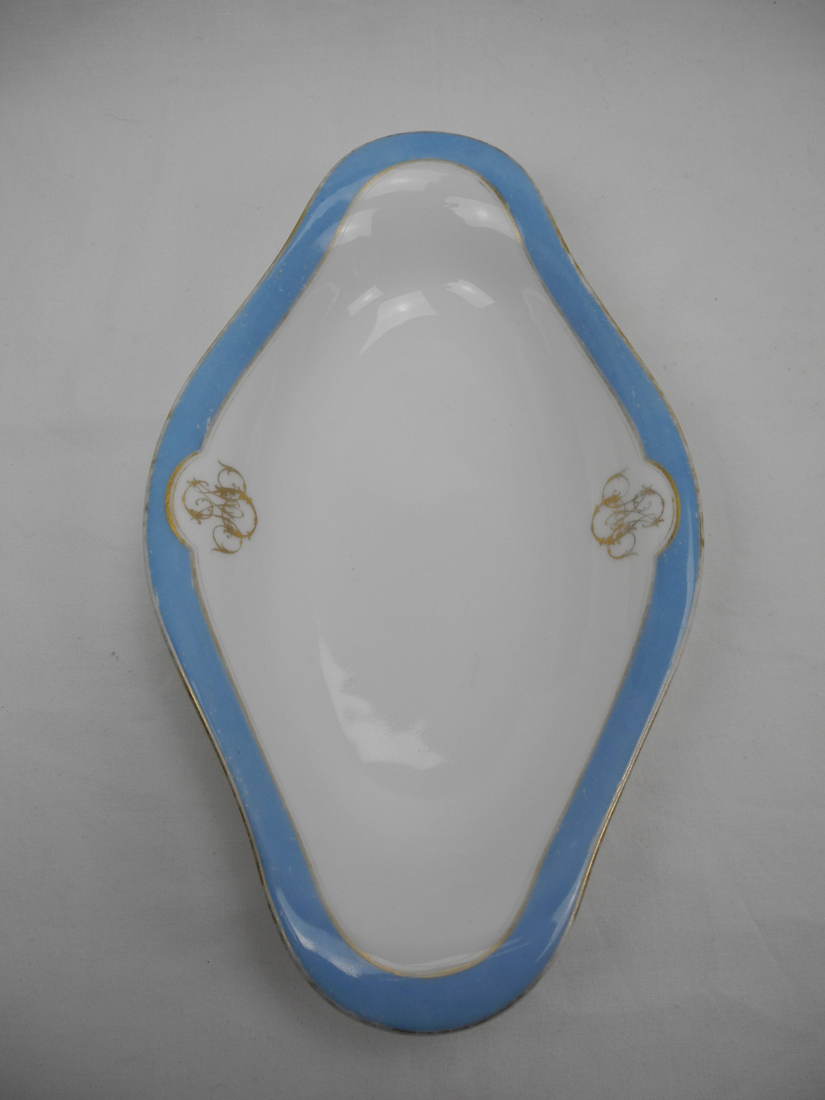Paris Klotz old French porcelain dish 19th century