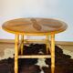 Table ronde rosace en rotin