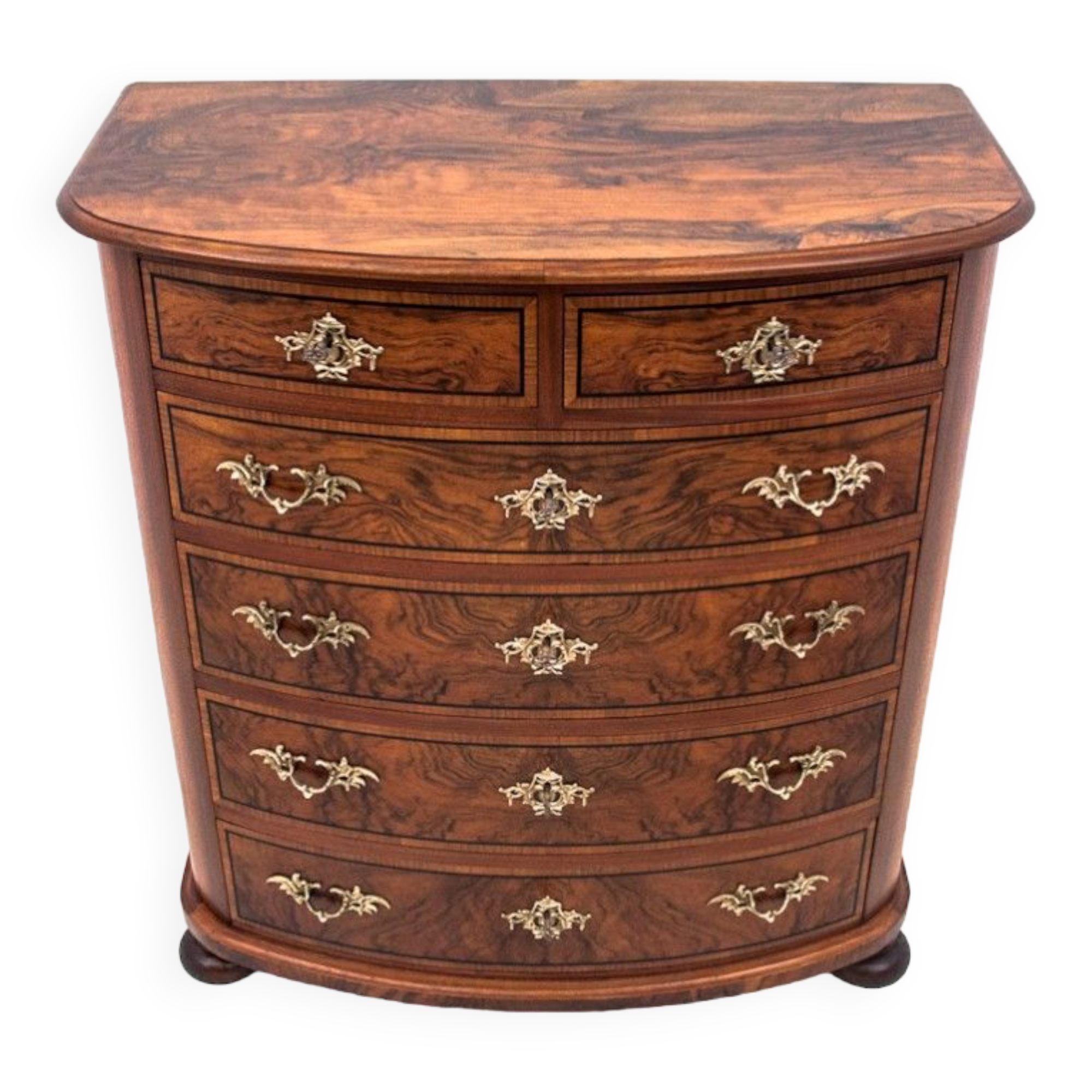 Antique chest of drawers from the turn of the 19th and 20th centuries, Northern Europe.