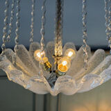 Colourless Murano glass chandelier, Venice circa 1940