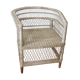 Fauteuil en rotin naturel tressé