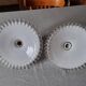 Pair of opaline glass wall lights