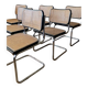 6 black Cesca B32 chairs