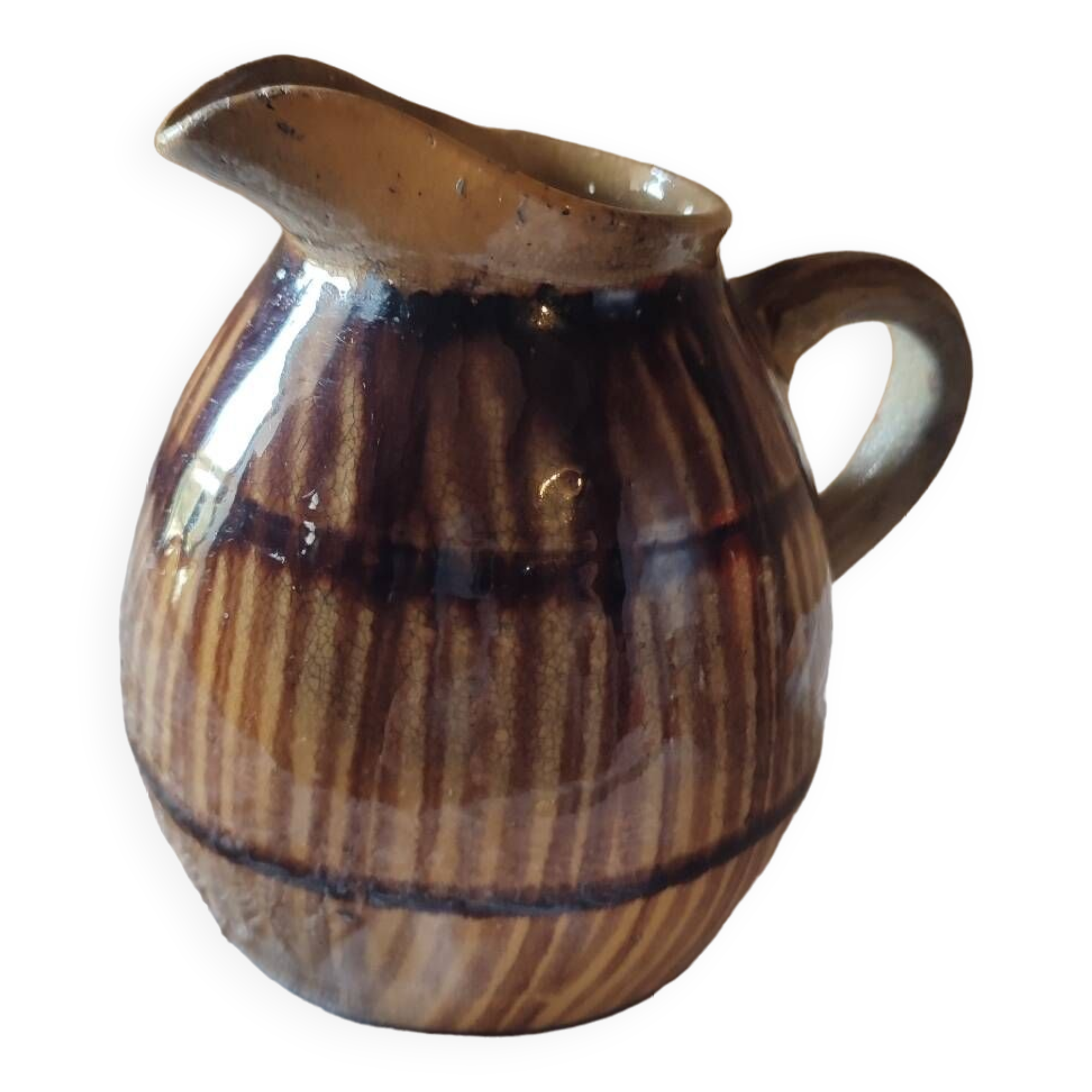 Old sandstone pitcher vase
