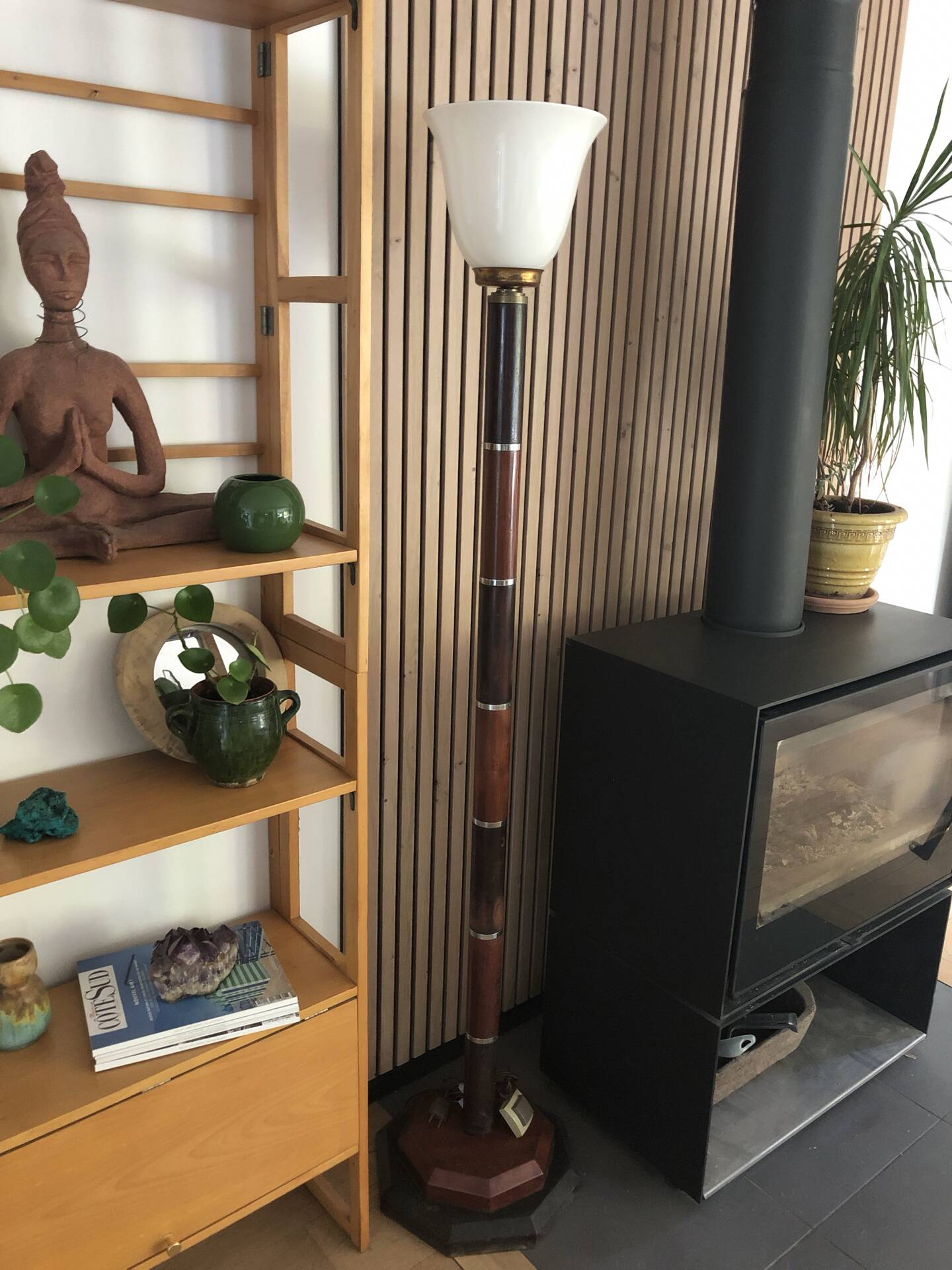 Art Deco modernist tulip floor lamp Mazda