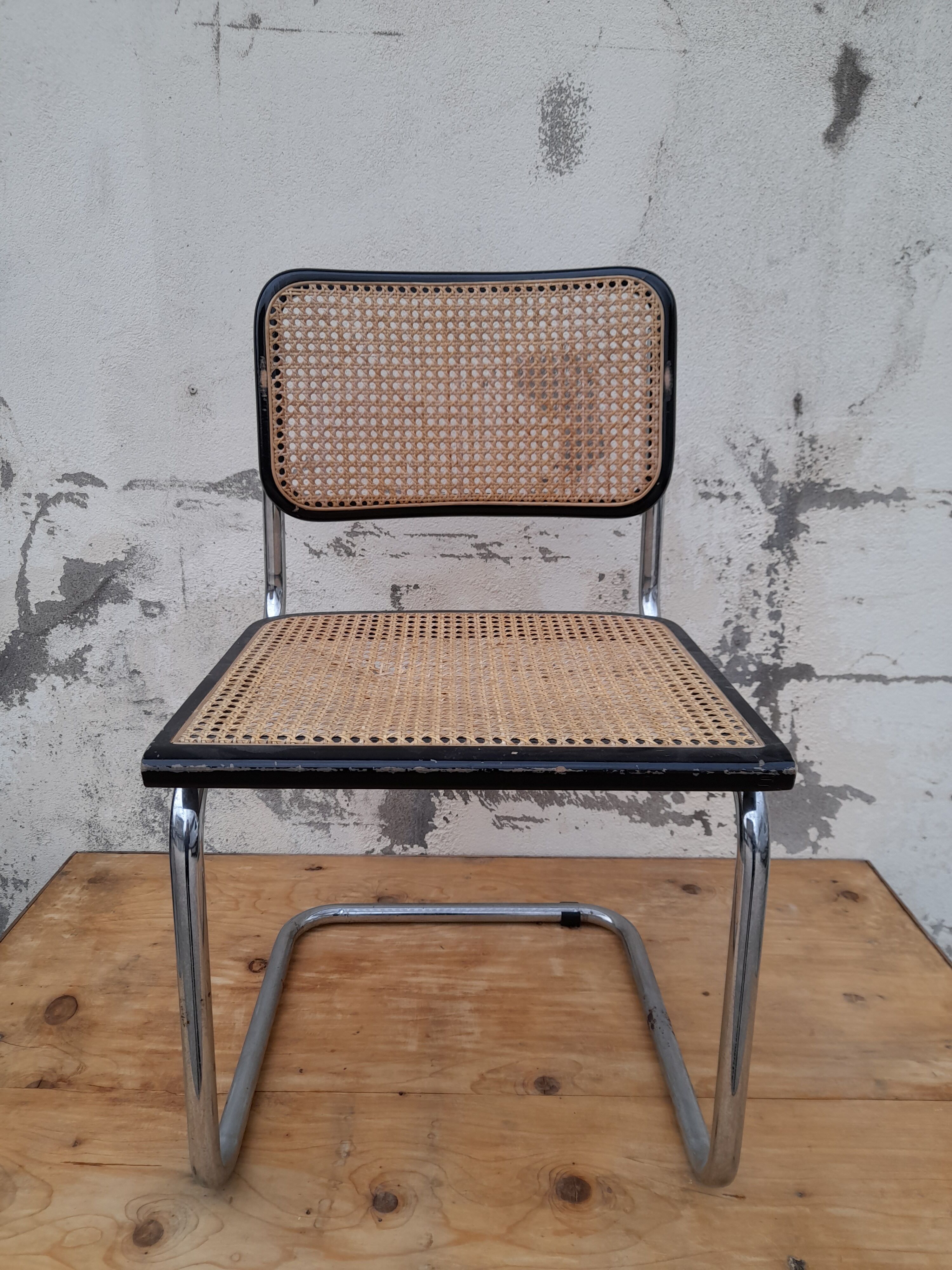 Chaise Marcel Breuer b32 signé Italy