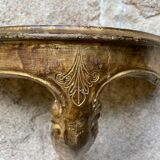 Golden Venetian wall lamp console