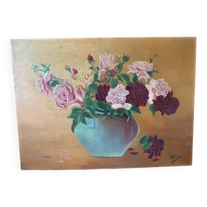 Tableau bouquet peinturez