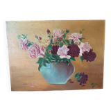 Tableau bouquet peinturez l’huile