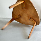Vintage bow-wood coffee table, design Steiner 1960