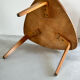 Vintage bow-wood coffee table, design Steiner 1960