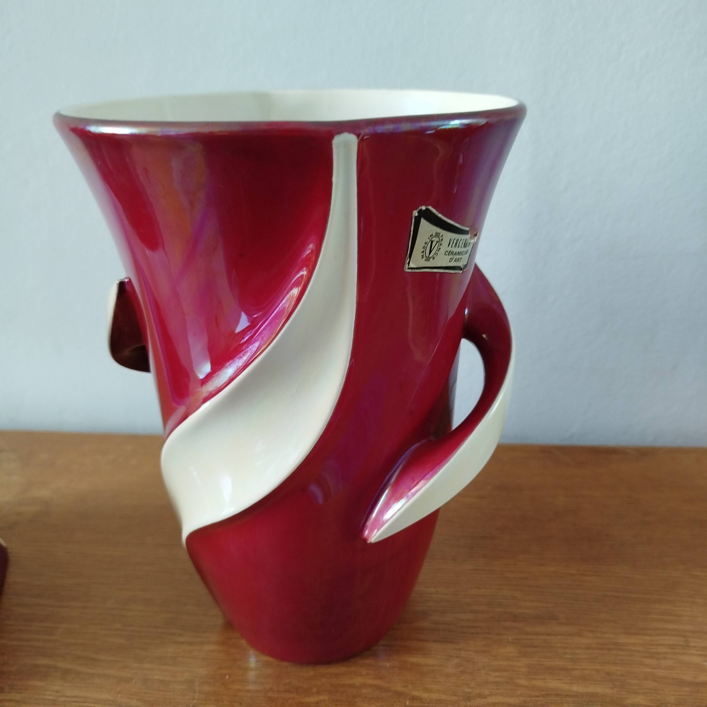 Pair of Veceram vases from the 50s