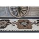 1970s Vintage Turkish Oushak Diamond Wool Runner 91x313