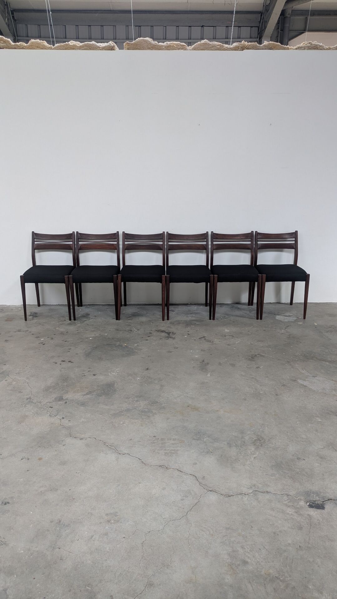 6 chaises vintage design scandinave