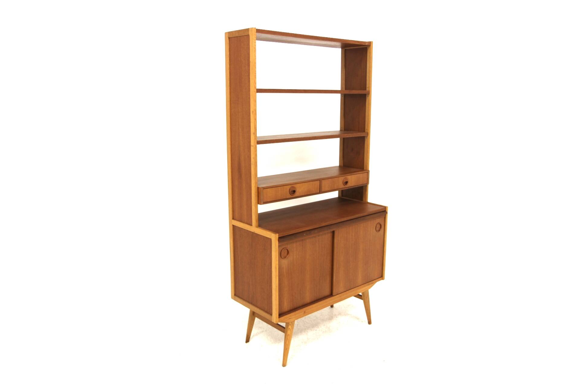 Scandinavian teak and oak chest of drawers, Sweden, 1960