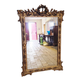 Napoleon III era mirror gilded with gold leaf