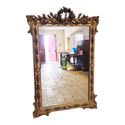 Napoleon III era mirror gilded with gold leaf