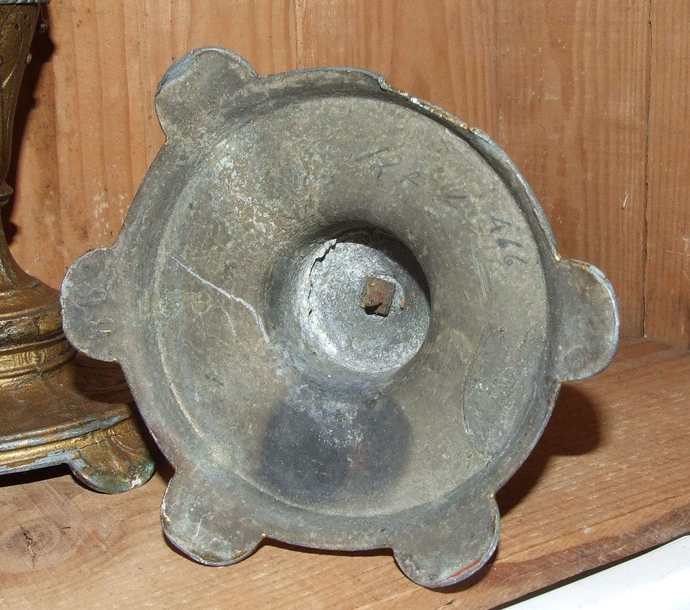 Pair of candlesticks deco amphora in regulated XIX early XXè