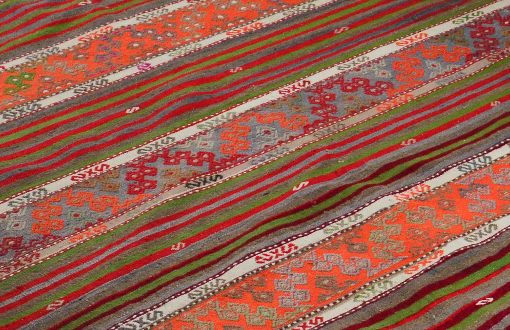 Anatolian handmade kilim rug 305 cm x 165 cm