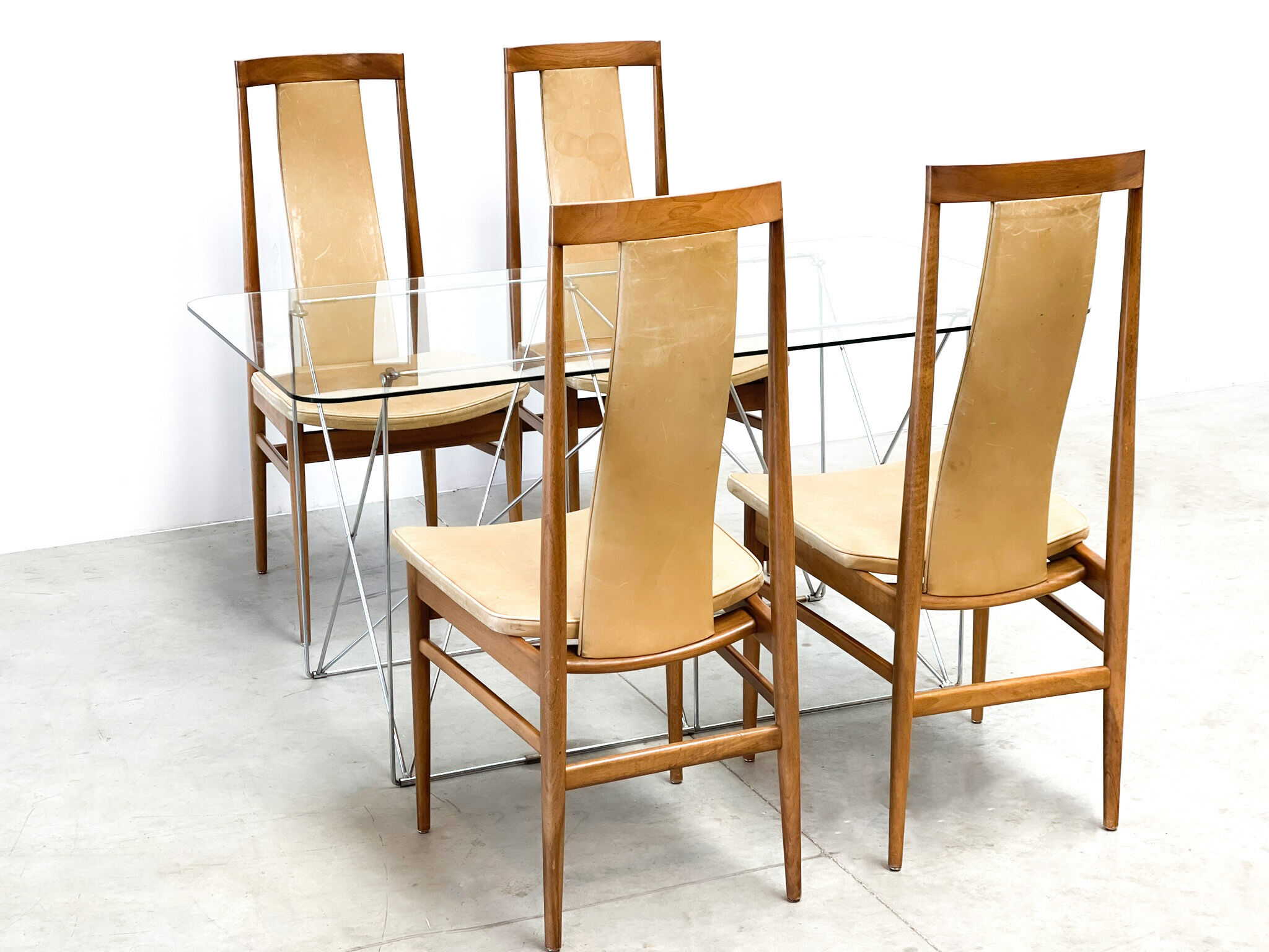 Oak dining chairs 1960s