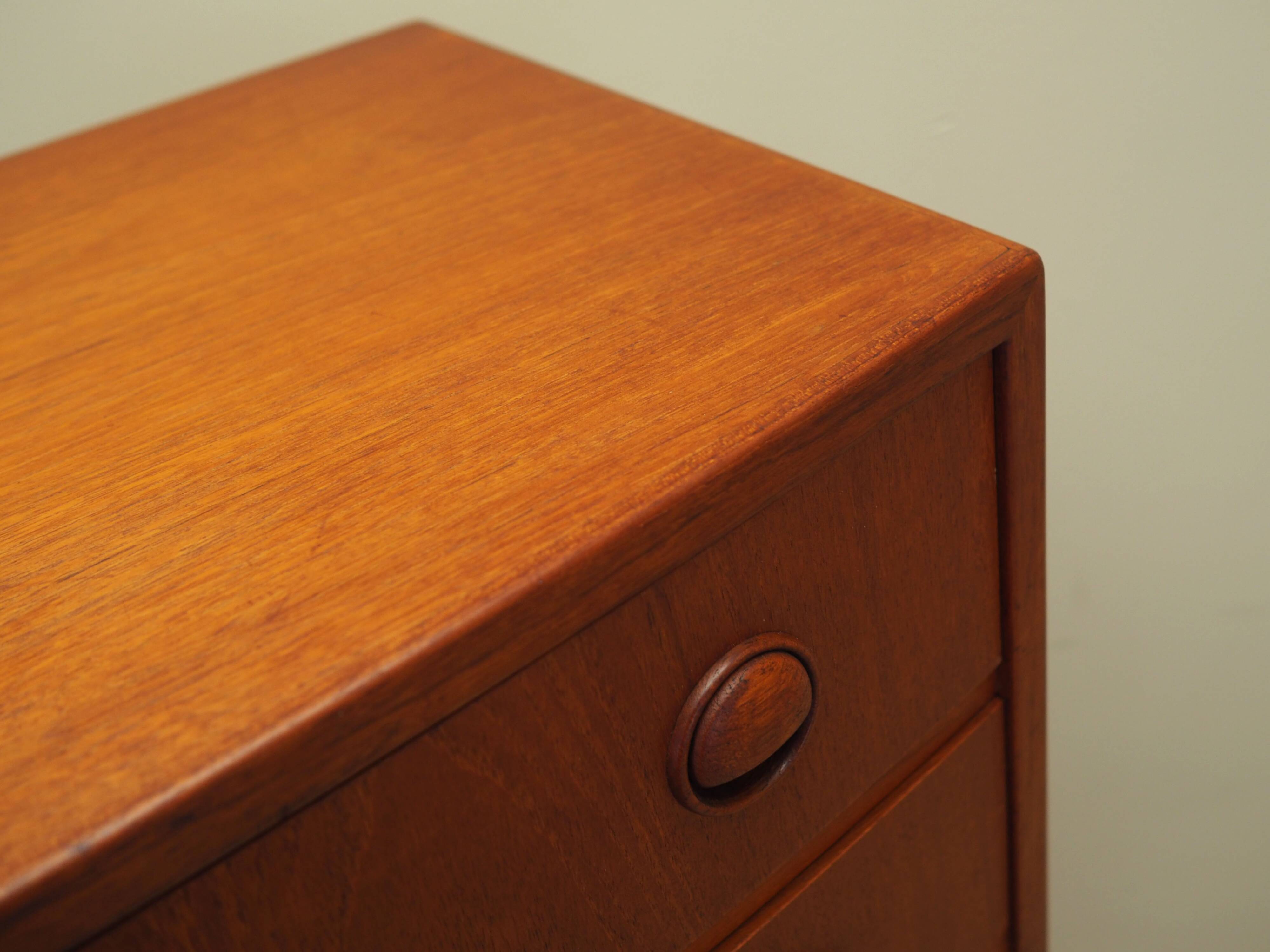 Teak chest of drawers, Danish design, 1960s, designer: Kai Kristiansen