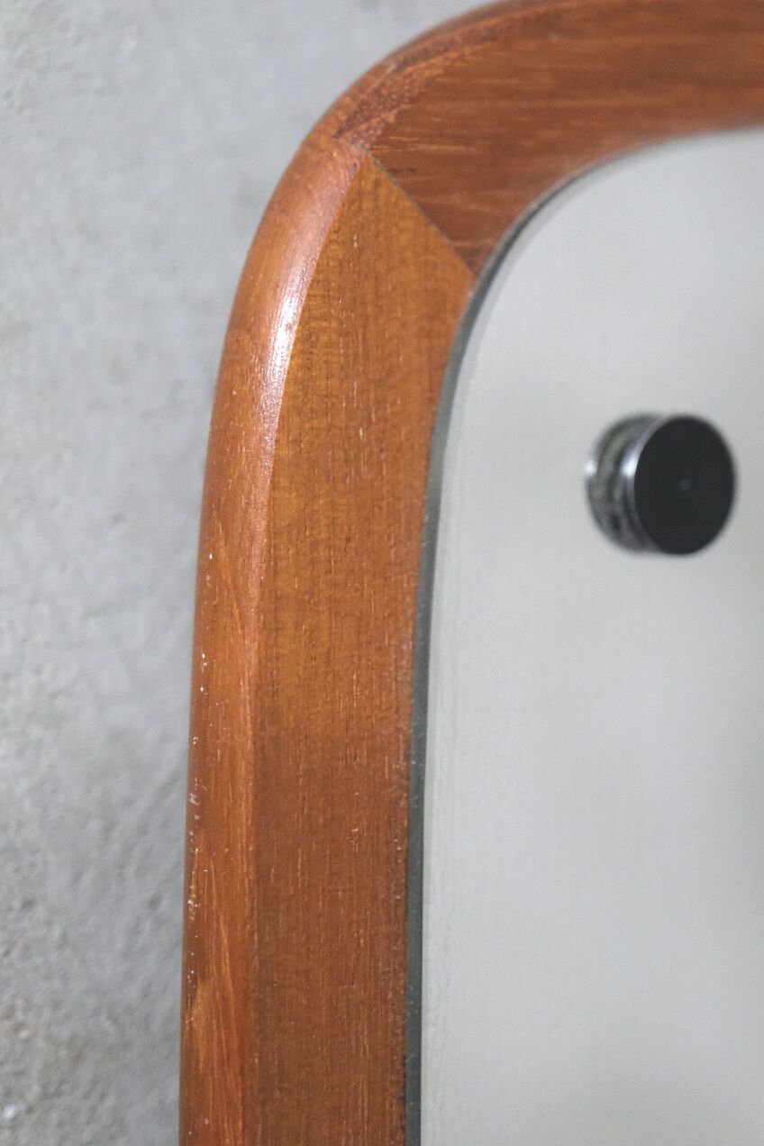 Danish teak mirror, 1960s