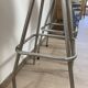 Paire de tabourets de bar metal chrome soudexvinyl circa 1970 design