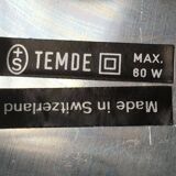 Swiss Space Age table lamp from the mid-century by Temde