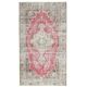 Vintage Turkish Oushak Handmade Wool Cotton Red Area Rug  111x199
