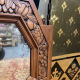 Art Deco period mirror in walnut