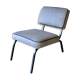 Vintage armchair from the 70s with angora fabric