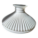1930s Lamp Shade Art Deco White Opaline Ribbed Glass Lamp Shade Office