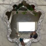 Large Venetian mirror Murano glass