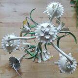 Vintage chandelier painted flower sheet