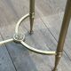 Pair of brass and antique mirror side tables from the Baguès house.