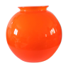 Opaline globe orange design 70s