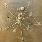 White metal chandelier