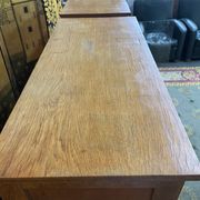 Pair of notary curtain binder furniture in oak 1950
