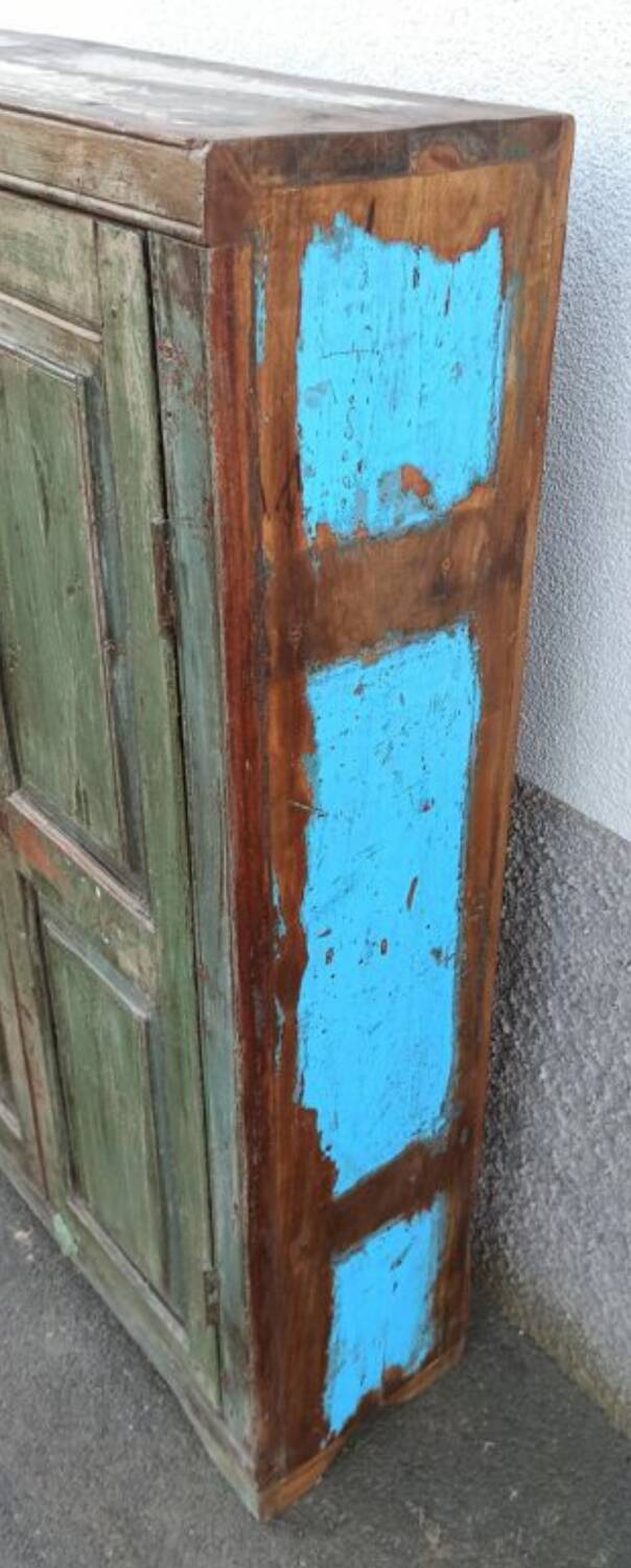 Small old wooden wardrobe