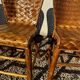 Rattan and chestnut living room