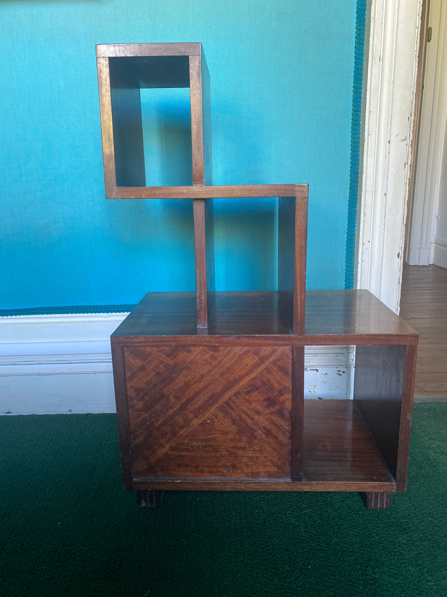 Solid wood bedside table