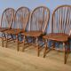 4 Chaises Windsor en hêtre, Angleterre début XXe