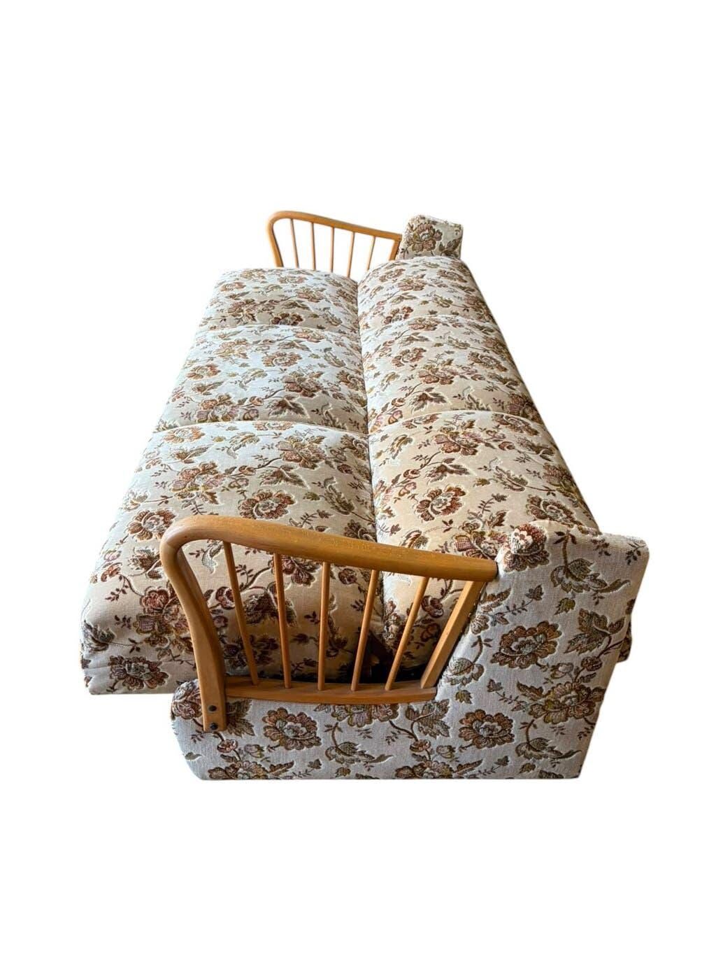 Canapé vintage fleuri / daybed / canapé